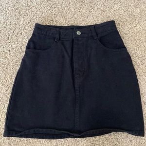 Urban Outfitters Black Denim Skirt